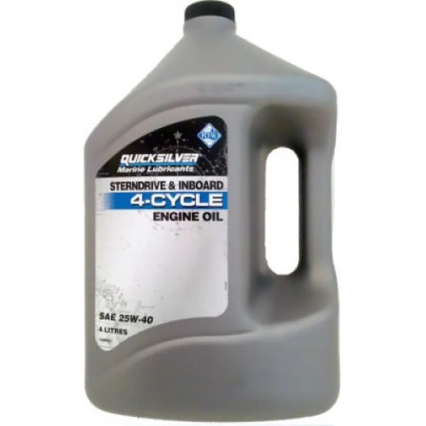 Масло Quicksilver 25W-40 4л Sterndrive & Inboard 4-stroke synthetic blend в Горно-Алтайске