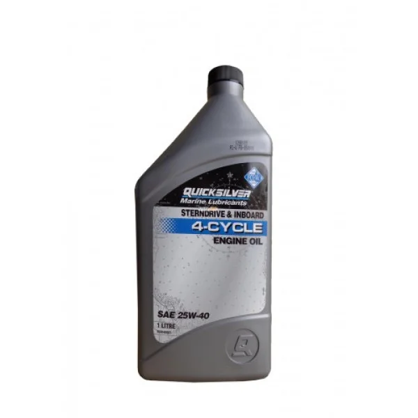 Масло Quicksilver Sterndrive & Inboard 4-stroke 25W-40 synthetic blend 1л 92-8M0086226 в Горно-Алтайске