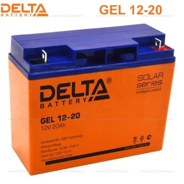 Аккумуляторная батарея Delta GEL 12-20 (12V / 20Ah) в Горно-Алтайске
